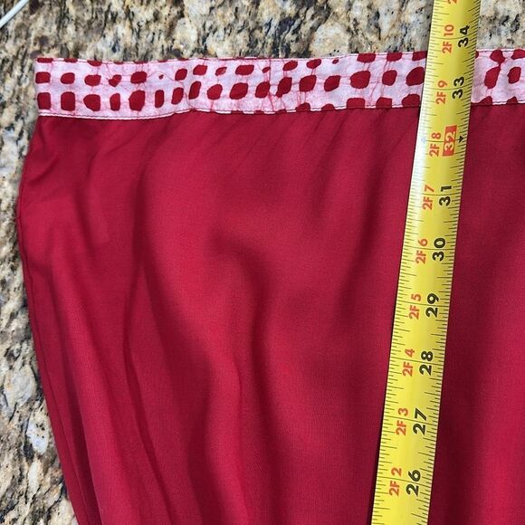 Kozii Red Modal V-Neck Short Sleeve Tunic Size M - Picture 6 of 7